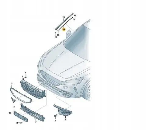 Nowa Oryginalna LISTWA OZDOBNA BLENDY Cupra Formentor 5FF854541 ASO Tani