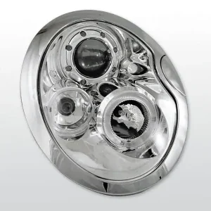 Lampy przednie BMW MINI (COOPER) 05.01-10.06 ANGEL EYES CHROME Najlepsza cena