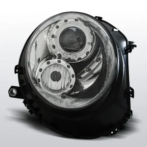 Lampy przednie BMW MINI (COOPER) 06- ANGEL EYES CHROME Łatwy zwrot