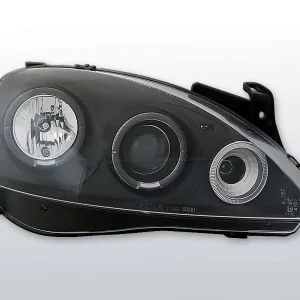 Lampy przednie OPEL CORSA C 11.00-09.06 ANGEL EYES BLACK Kup teraz