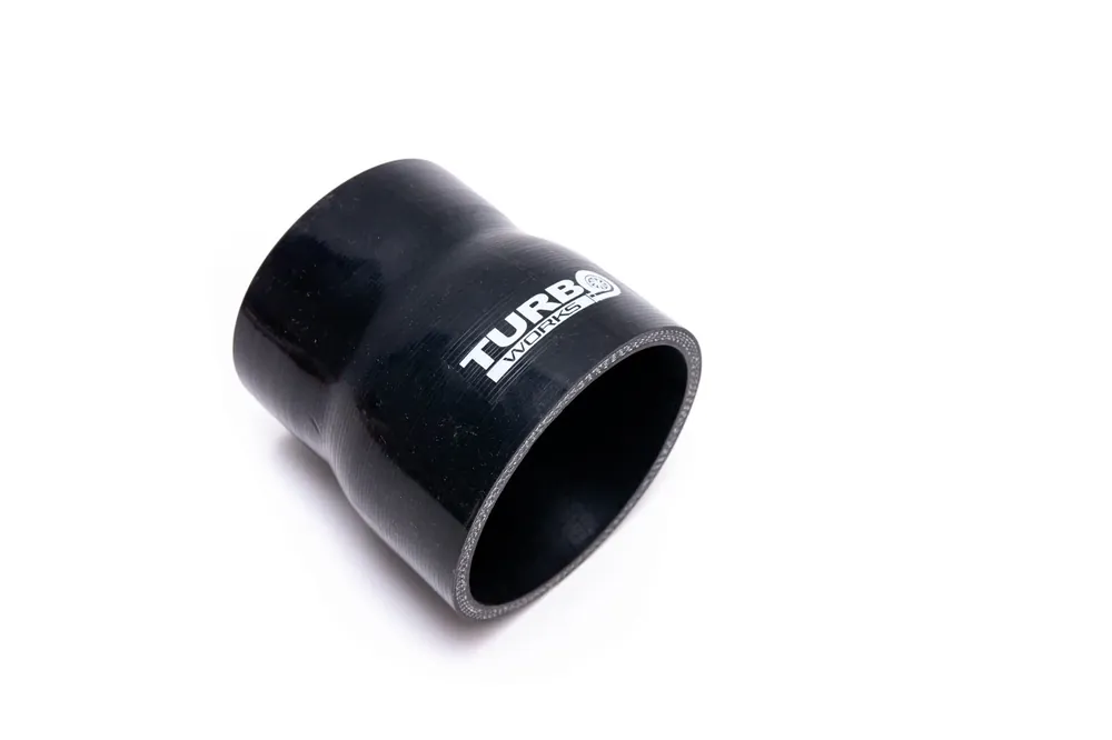 Wyprzedaż Silikonowa redukcja prosta TurboWorks Black 80-89mm