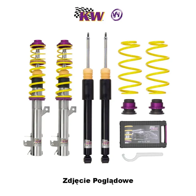 Rabat Zestaw Zawieszenia KW Variant 1 V1 inox Ford MONDEO IV Saloon (BA7) (03/2007-01/2015)