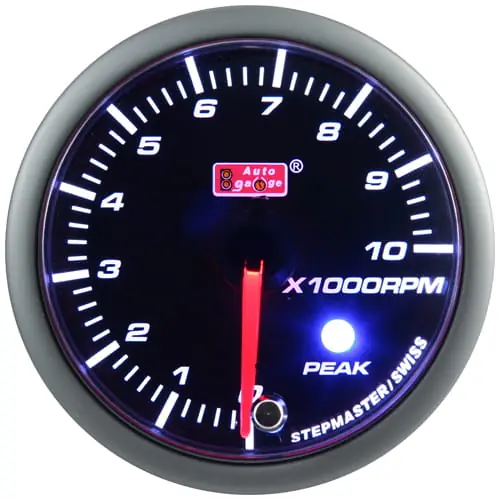 Niska cena Auto Gauge Stepper Motor Peak Tachometer - Obrotomierz 52mm