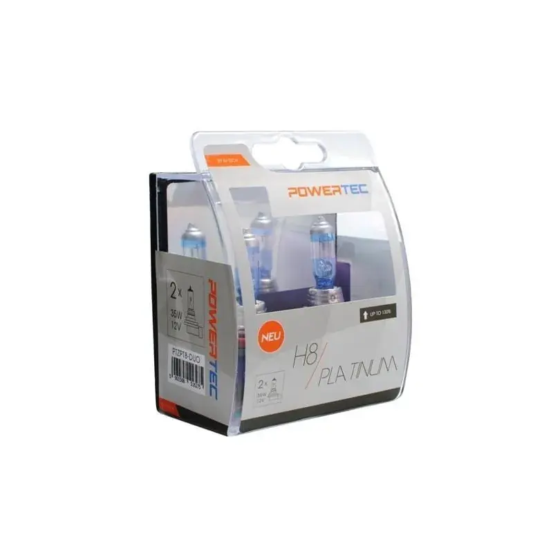 Bestseller Żarówki samochodowe Powertec PLATINIUM + 130% H8 12V - 2 szt.