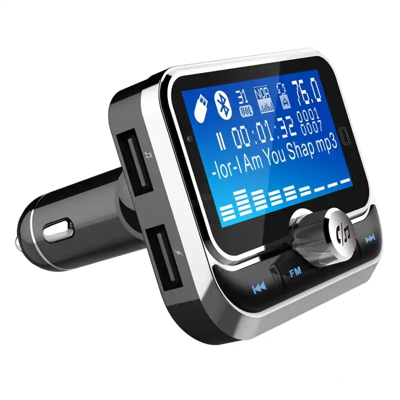 Transmiter FM Bluetooth 2xUSB Zestaw Głośnomówiący z Pilotem Taniej