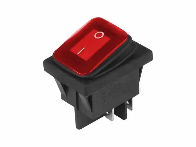 Hit sprzedaży Przełącznik elektryczny DC 12V/24V, czerwony