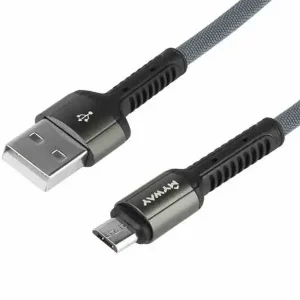 Kabel do ładowania i synchronizacji, w oplocie z mikrofibry, 200 cm, USB > micro USB Ostatnia szansa