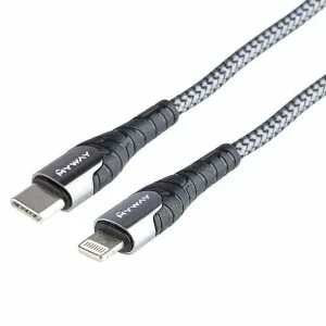 Premium Kabel do ładowania i synchronizacji, w oplocie z mikrofibry, 200 cm, USB-C > Lightning, max 30W