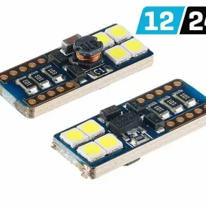 Żarówka VISION W5W (T10) 12/24V 8x 3030 SMD LED, nonpolar, CANBUS, biała, 2 szt. Sprawdź teraz
