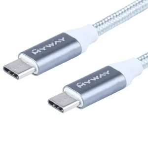 Dodaj do koszyka Kabel do ładowania i synchronizacji, w oplocie z mikrofibry, 120 cm, USB-C > USB-C v3.0 max 3.4A