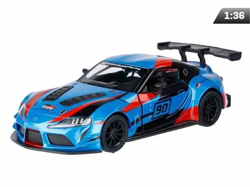 Zniżka Model 1:36, Kinsmart, Toyota GR Supra Racing Concept, niebieski