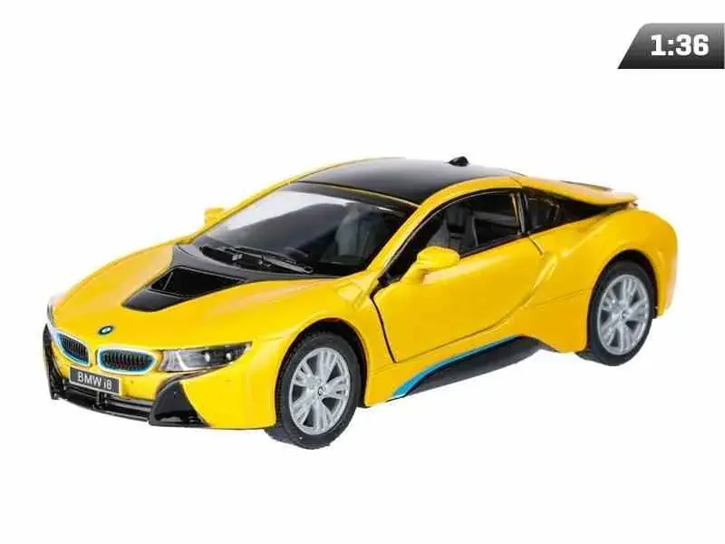 Zamów teraz Model 1:36, Kinsmart, BMW i8, żółty (A11748Z)