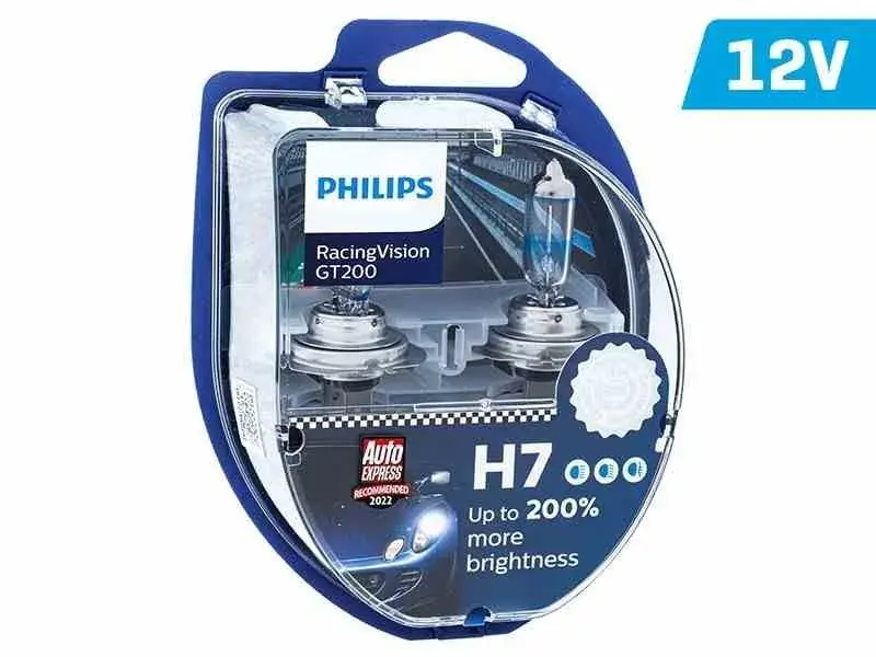 Żarówki PHILIPS H7 12V 55W PX26d RacingVision GT200 Hit sprzedaży