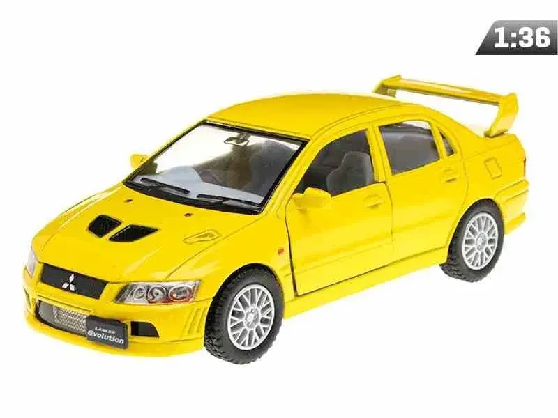 Model 1:36, Mitsubishi Lancer Evolution VII, żółty (A11760Z) Ostatnia szansa