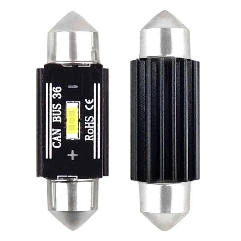 Żarówki LED CANBUS 1860 1SMD UltraBright Festoon C5W C10W C3W 36mm White 12V 24V AMIO-02442 Wyjątkowa oferta