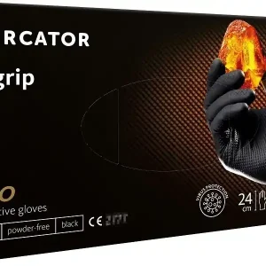 Rękawice nitrylowe czarne Mercator GoGrip Black 50 sztuk rozmiar M Bezpieczna płatność