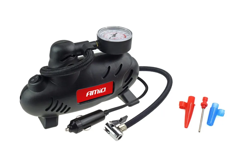Kompresor samochodowy mini 12V ACOMP-07 AMIO-02181 Wysoka jakość