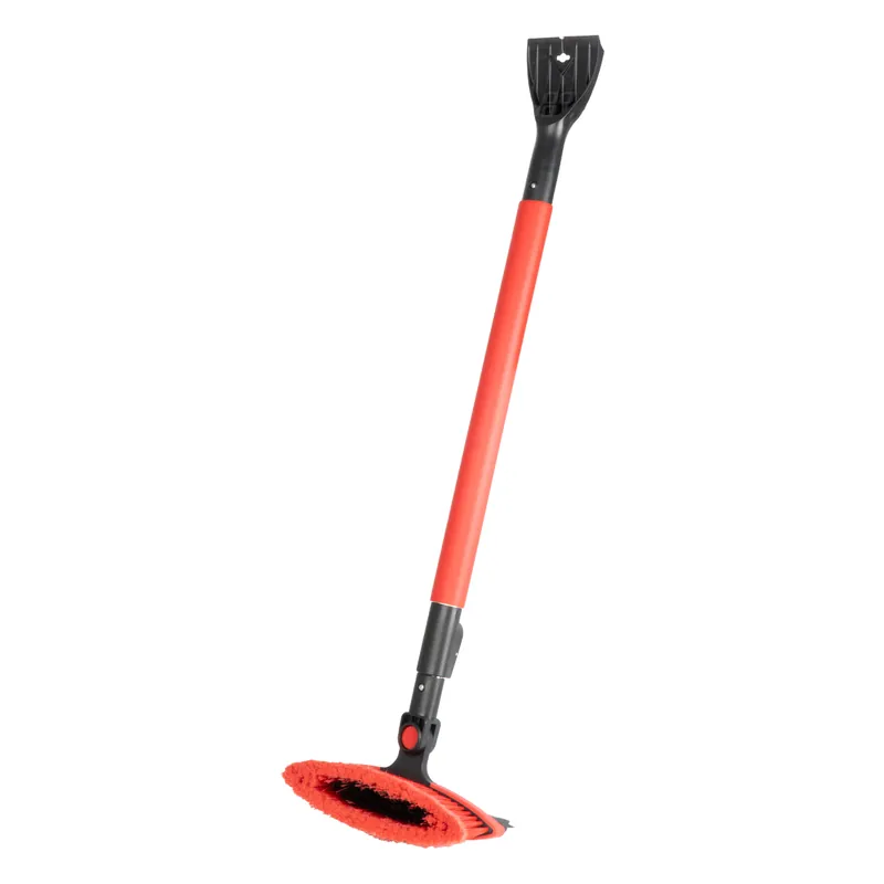 Bestseller Szczotka zmiotka skrobaczka do szyb śniegu lodu teleskopowa ze ściągaczką wody 98-134 cm AMIO-04147