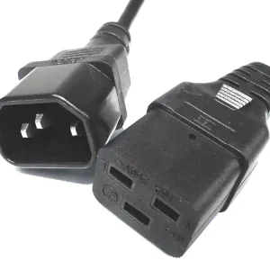 Niska cena Kabel przewód zasilający C14 - C19 1,0m czarny