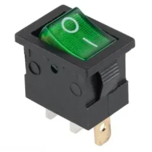 Wybór klientów Przełącznik MK1011 podświetlany zielony 12V 15A