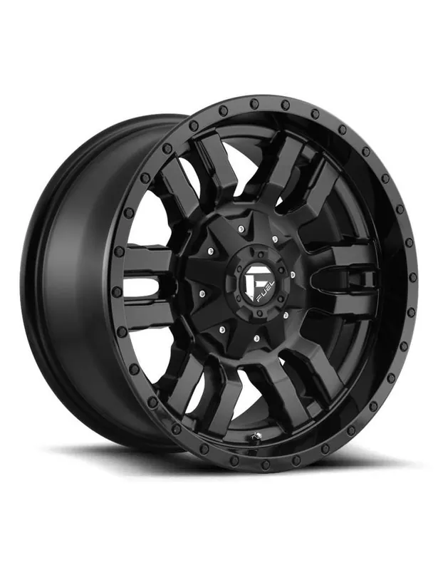 Wybór klientów Felga aluminiowa D596 Sledge Matte Black Gloss Black LIP Fuel